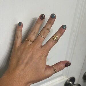 Bohemian Gold Ring Set 💛 Lot 15